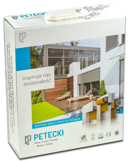iopakowano. Folder reklamowy z rączką, na materiały promocyjne. Konstrukcja z wsuwką.